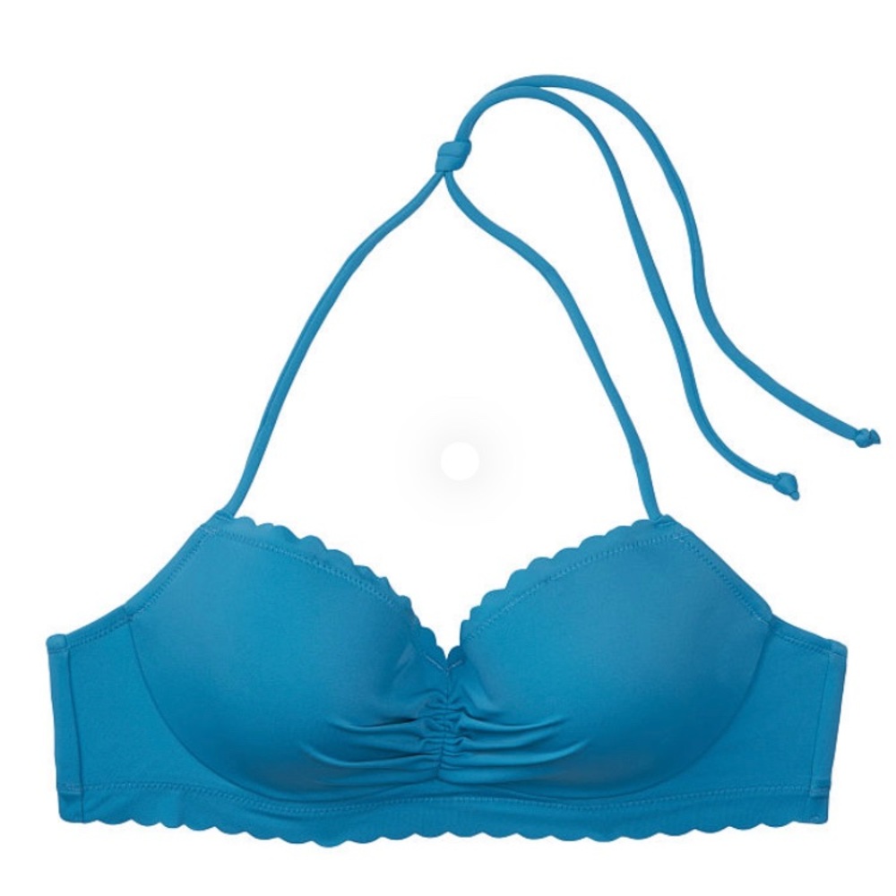 Zuma Demi Bikini Top with Scalloped Edges